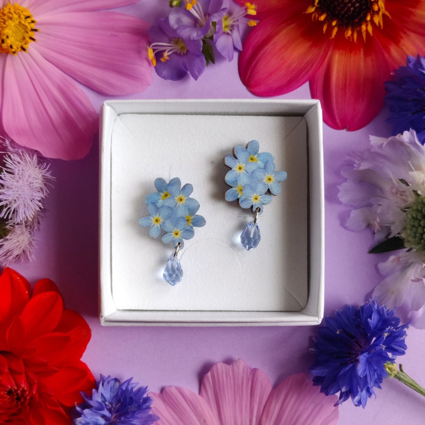 Kristallilemmikit-nappikorvakorut