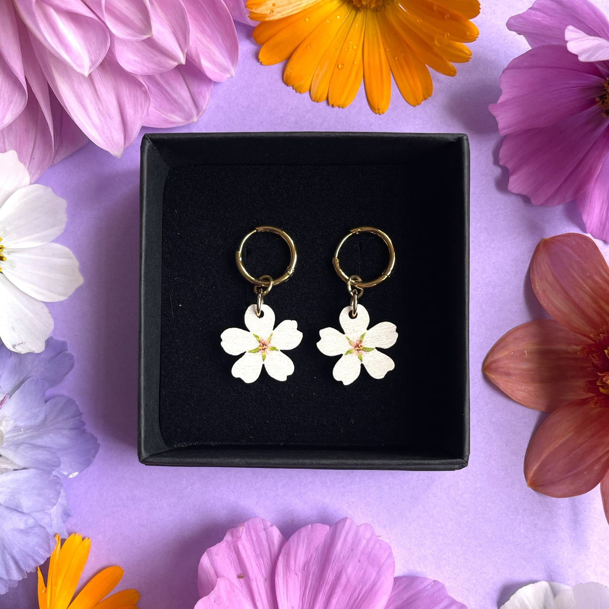 Hanami mini, valkoinen (kulta, huggie)