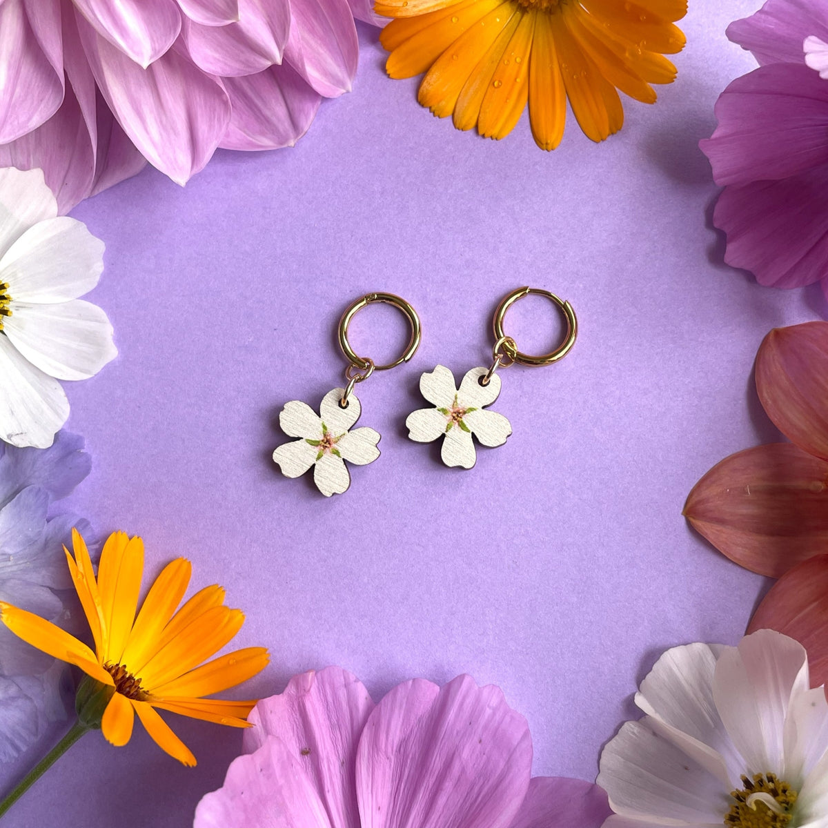 Hanami mini, valkoinen (kulta, huggie)
