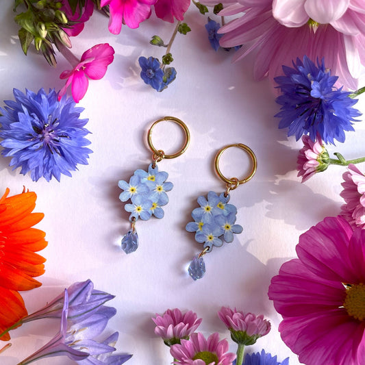 Kristallilemmikit mini, huggie (kulta)